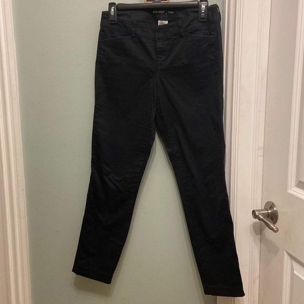 Old Navy pixie casual pants black, light grey and khaki